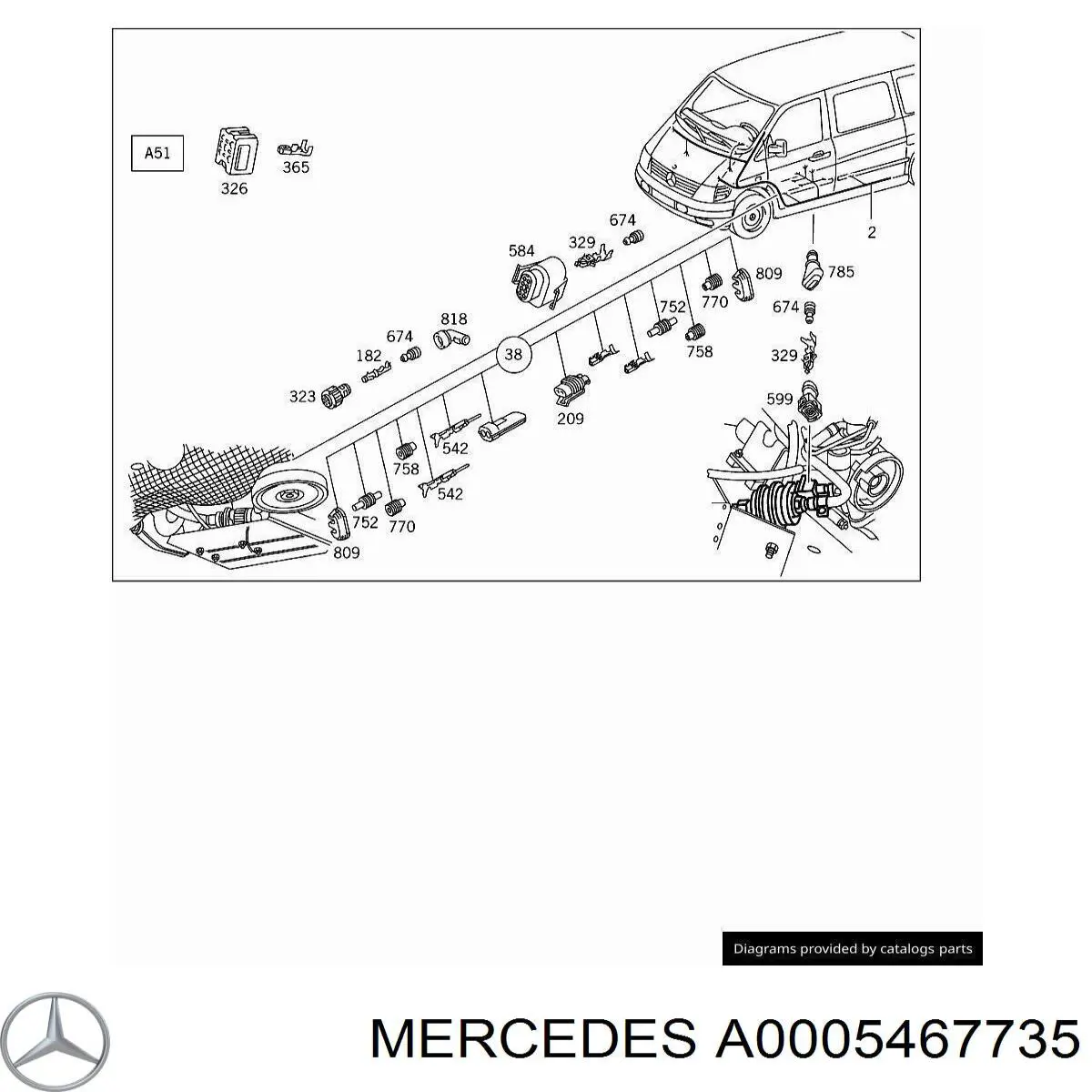  Mercedes A0005467735 ціна, від 29.86 USD