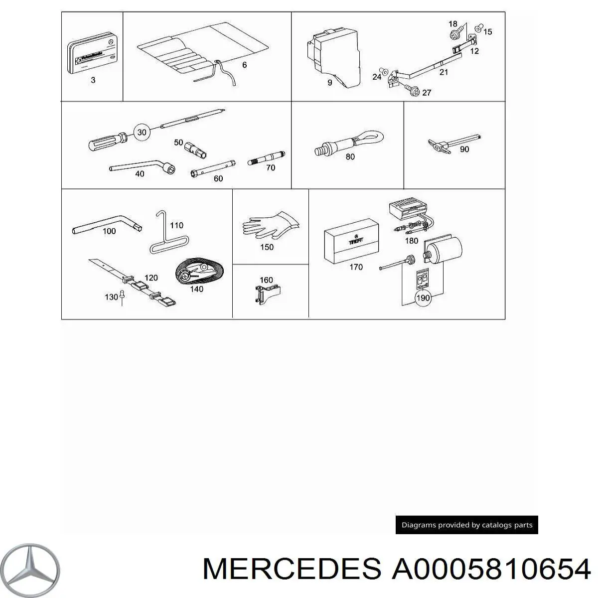  Mercedes A0005810654 ціна, від 2.53 USD
