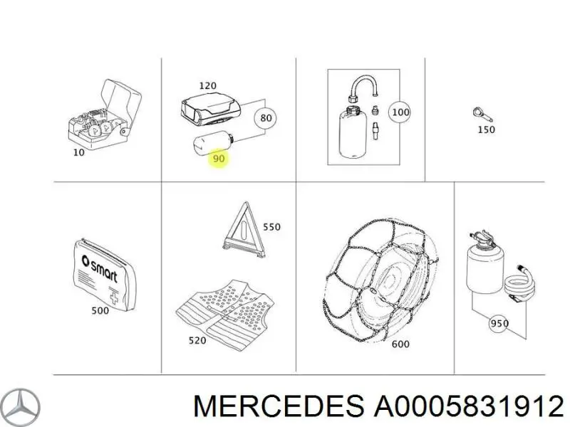 A0005831912 Mercedes 