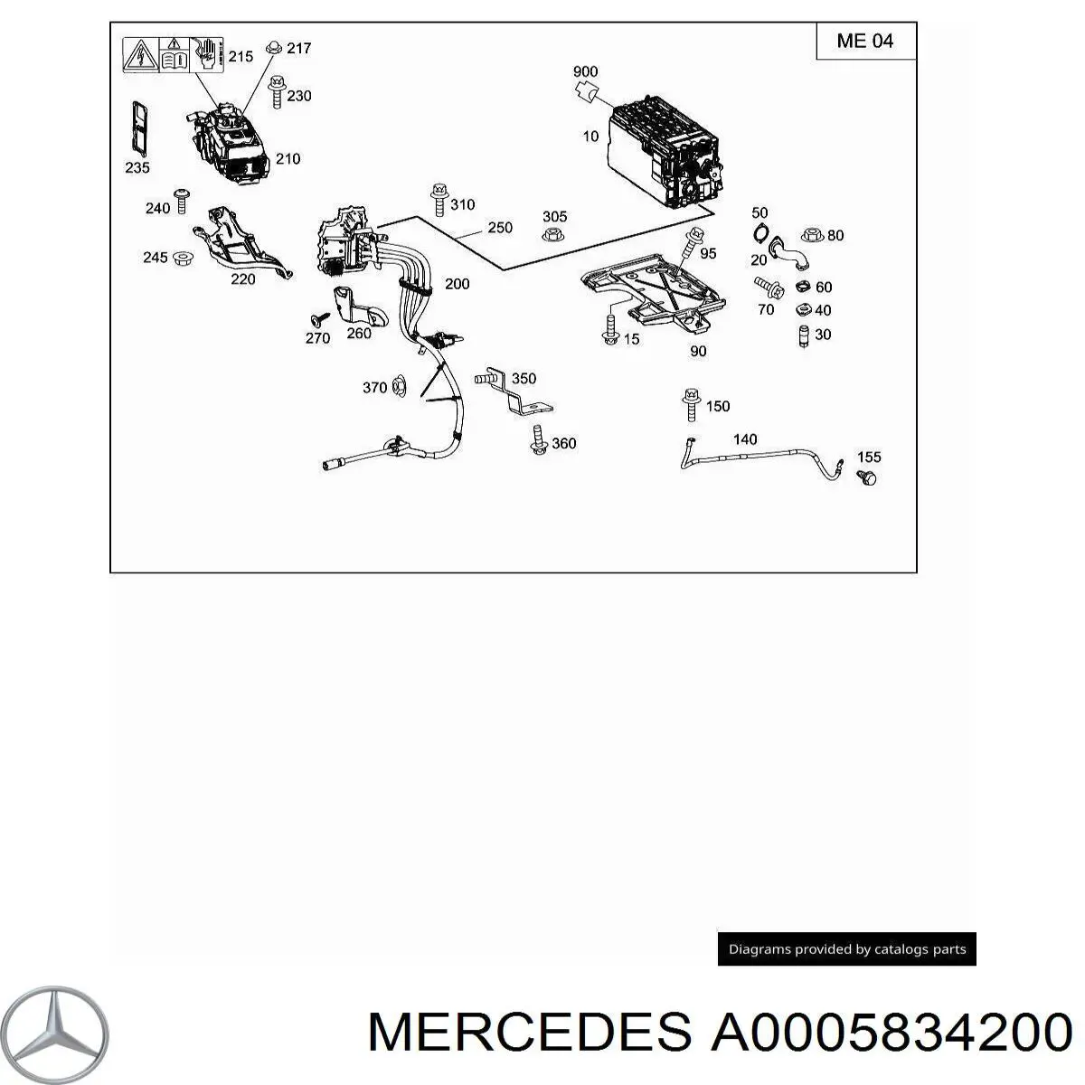  Mercedes A0005831798 ціна, від 354.74 USD