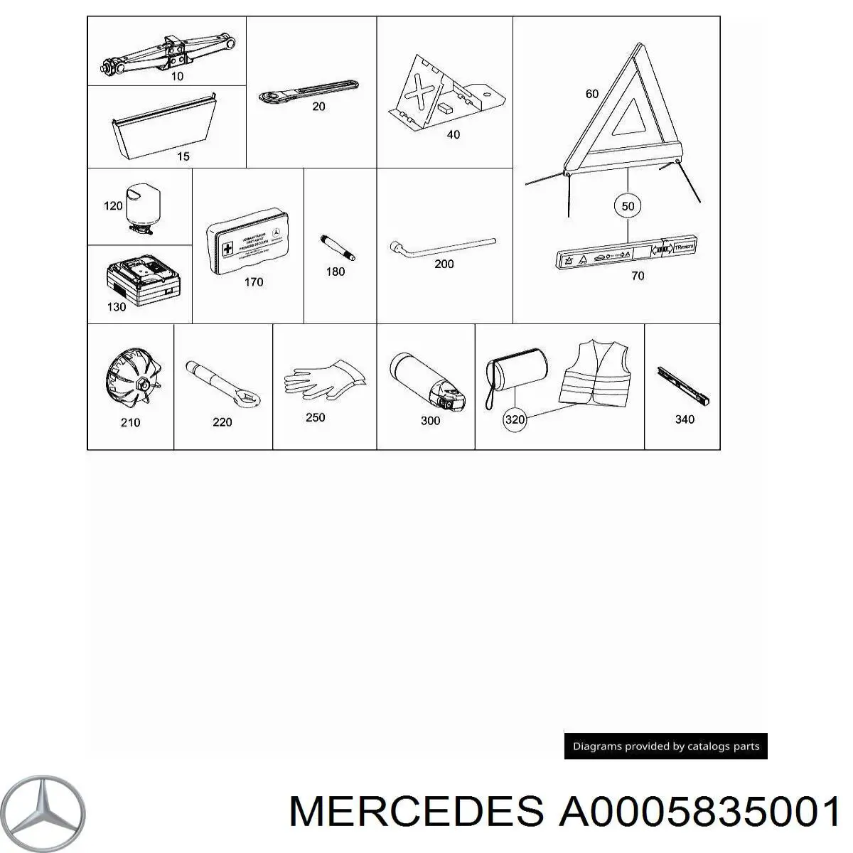 A0005835001 Mercedes 