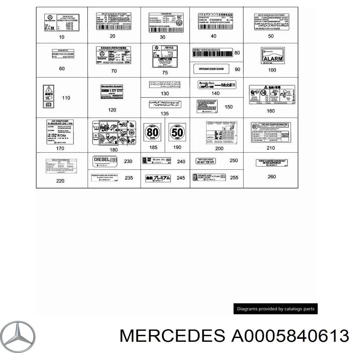  A0005840613 Mercedes