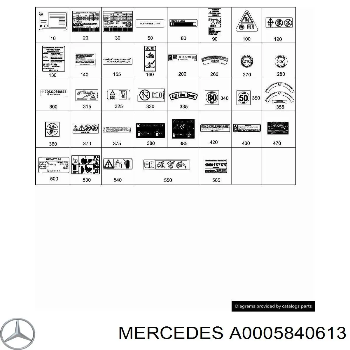  A0005840613 Mercedes