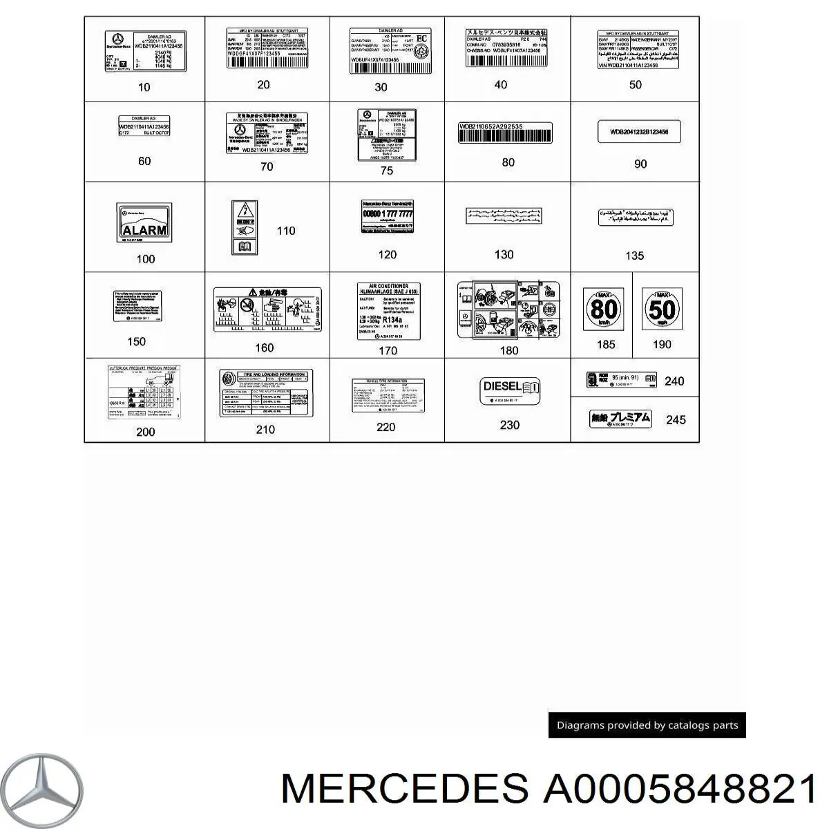  A0005848821 Mercedes