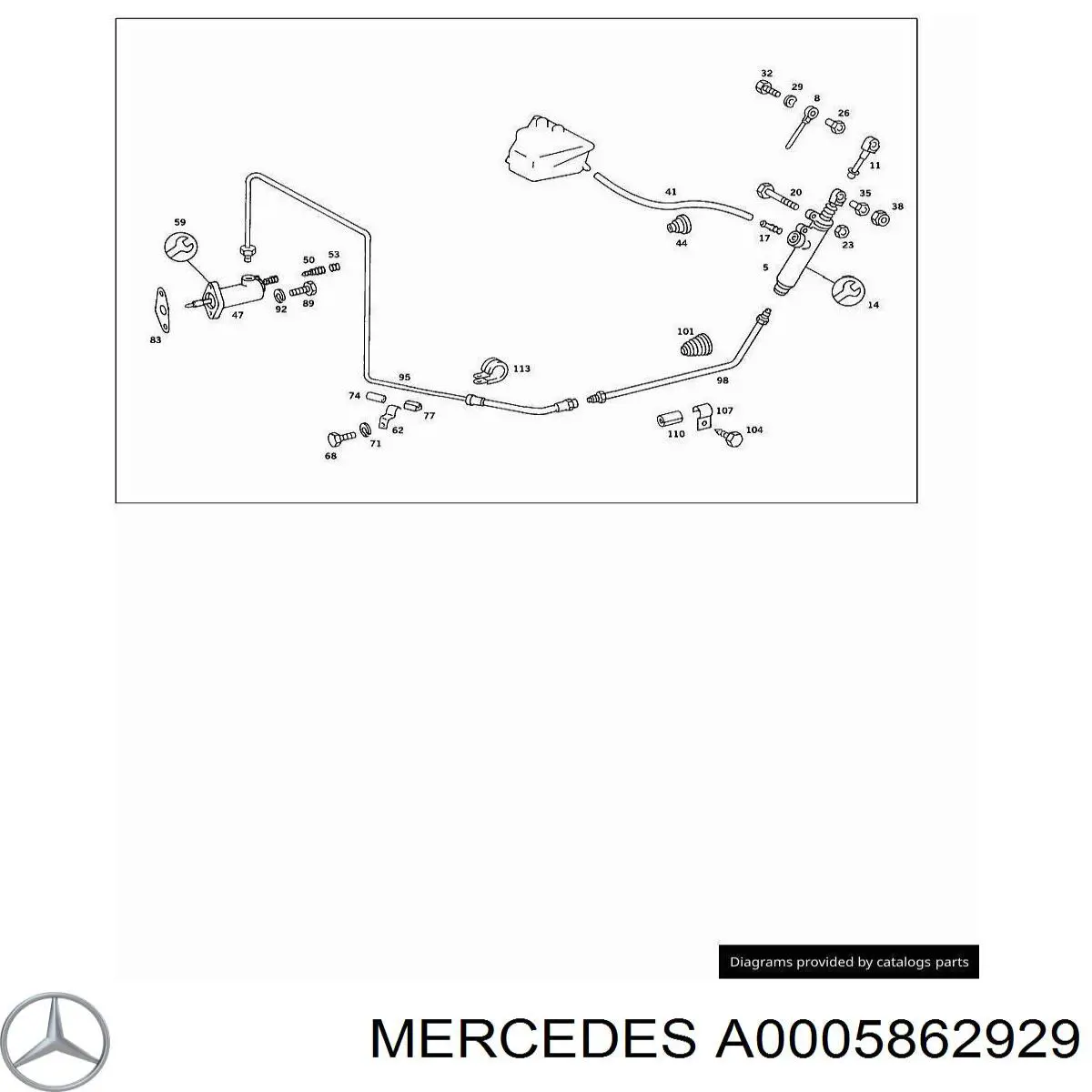 Купити A0005862929 Mercedes Ремкомплект головного циліндра зчеплення
