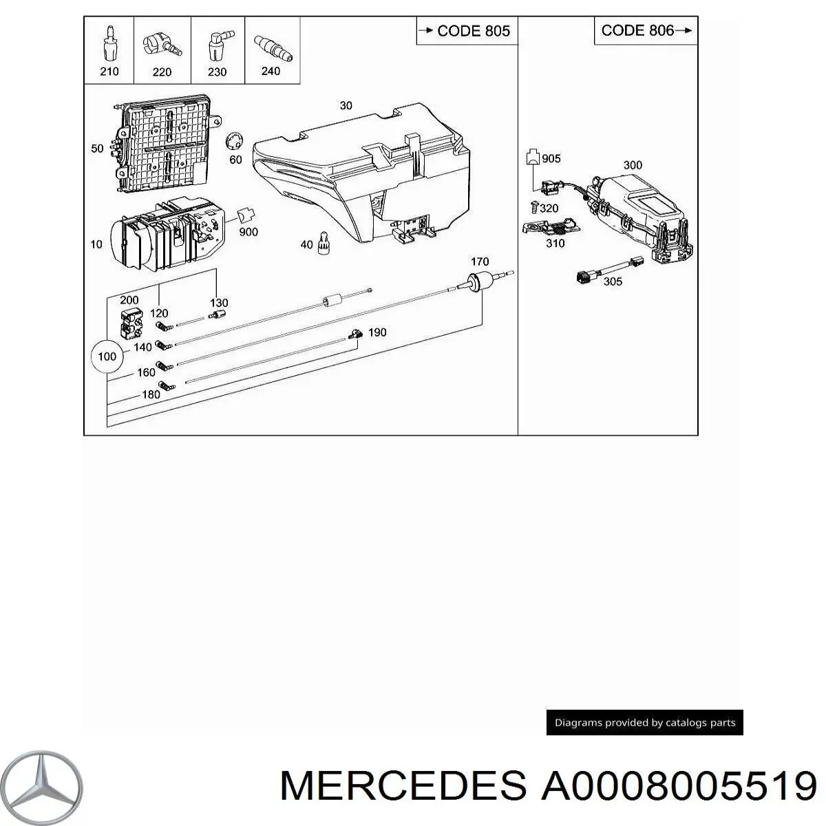 A0008005519 Mercedes 