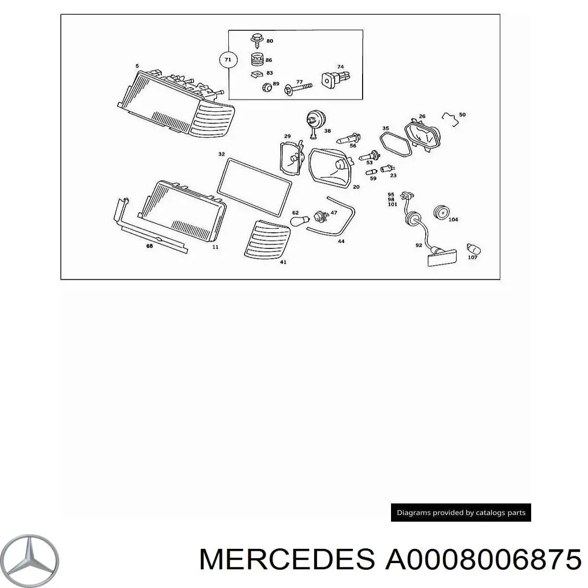 A0008006875 Mercedes 