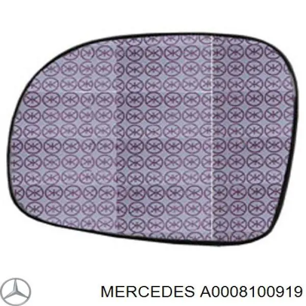 A0008100919 Mercedes дзеркальний елемент дзеркала заднього виду, лівого