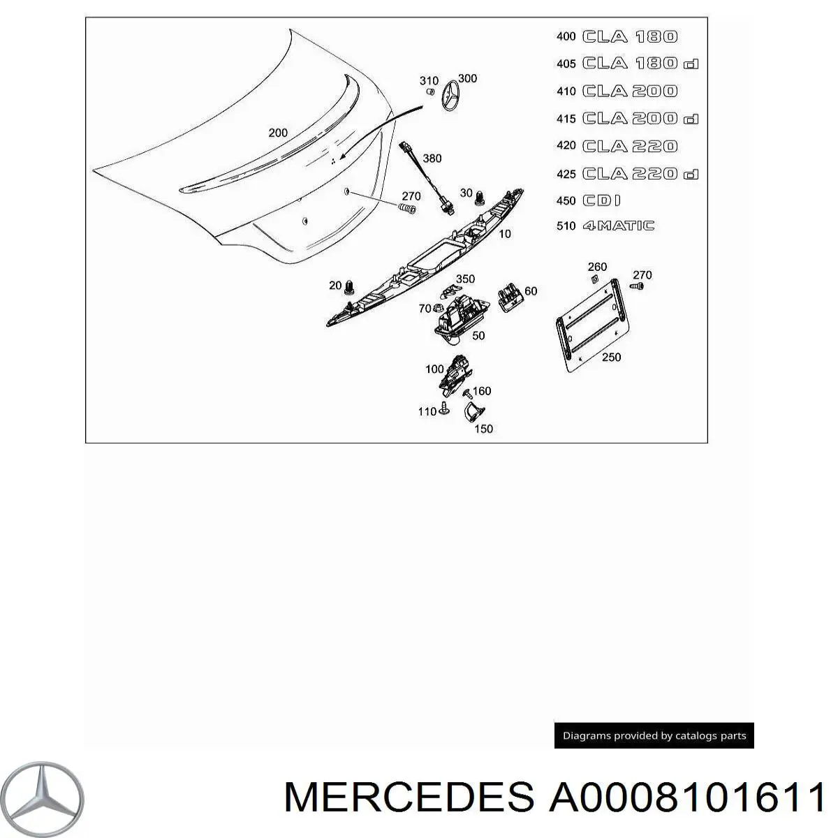A0008101611 Mercedes 
