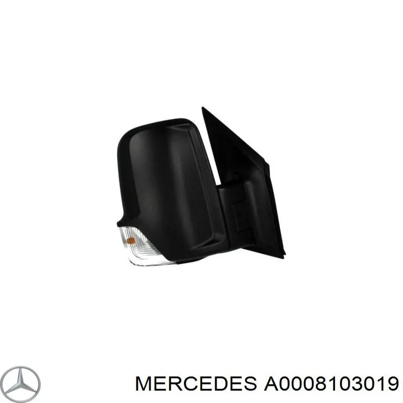 Купити A0008103019 Mercedes Бічне дзеркало заднього виду ліве