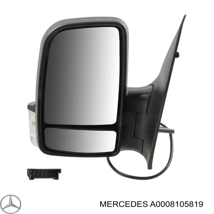 Ліве бічне дзеркало Mercedes A0008105819 ціна, від 84.22 USD