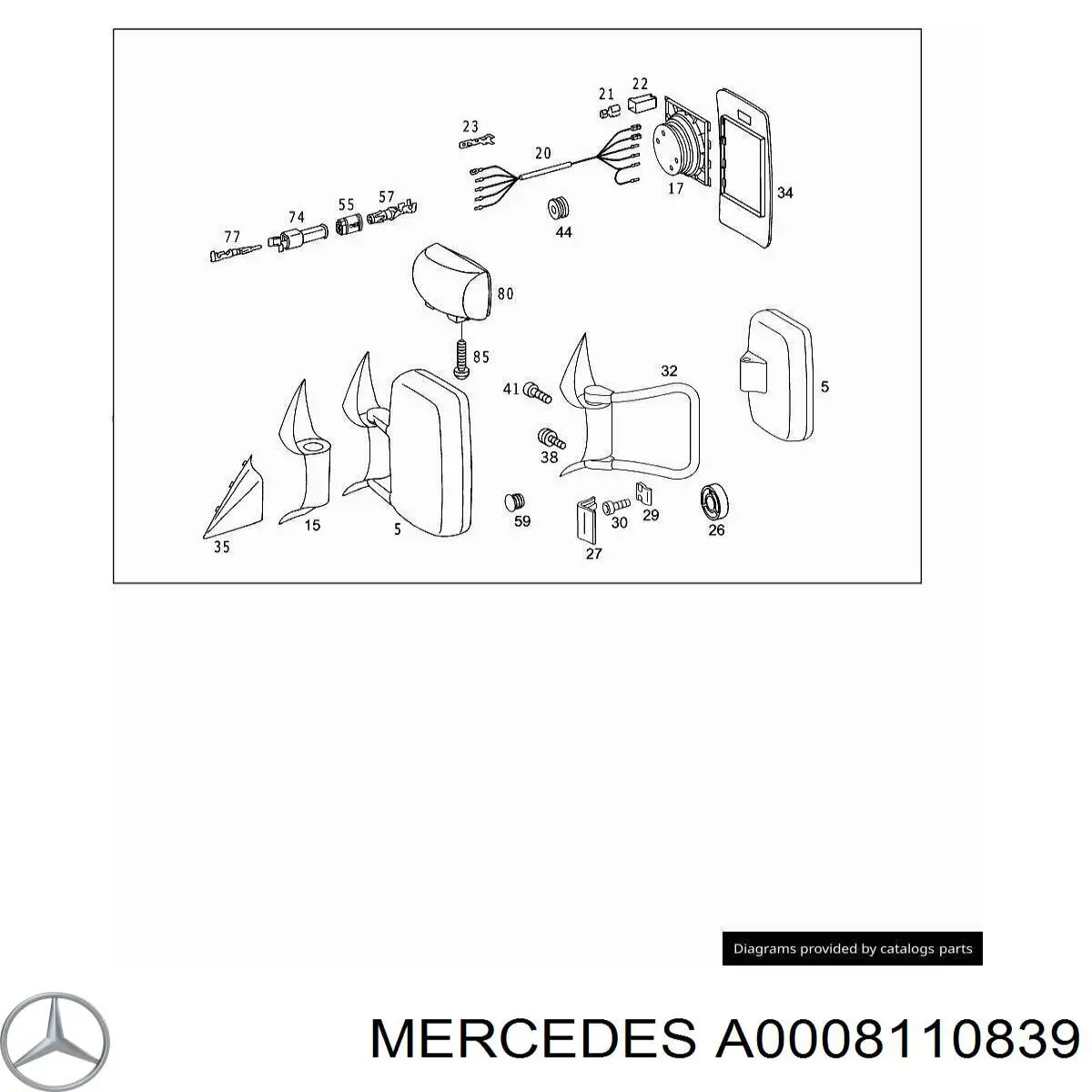  Mercedes A0008110839 ціна, від 7.18 USD