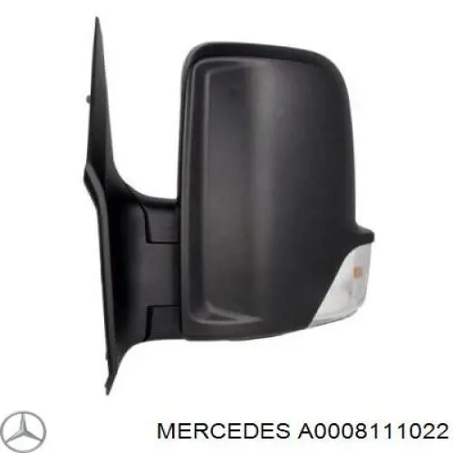 Купити A0008111022 Mercedes Накладка/кришка дзеркала заднього виду, ліва