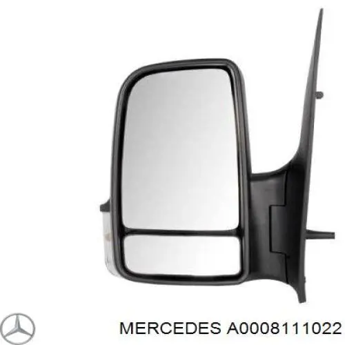 A0008111022 Mercedes накладка дзеркала заднього виду, ліва