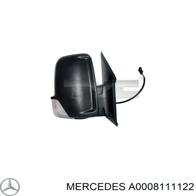 Накладка правого дзеркала заднього виду Mercedes A0008111122 ціна, від 15.17 USD
