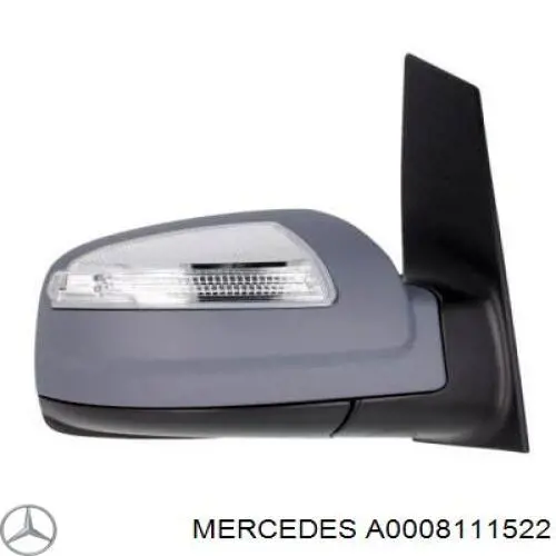 Купити A0008111522 Mercedes Накладка/кришка дзеркала заднього виду, права
