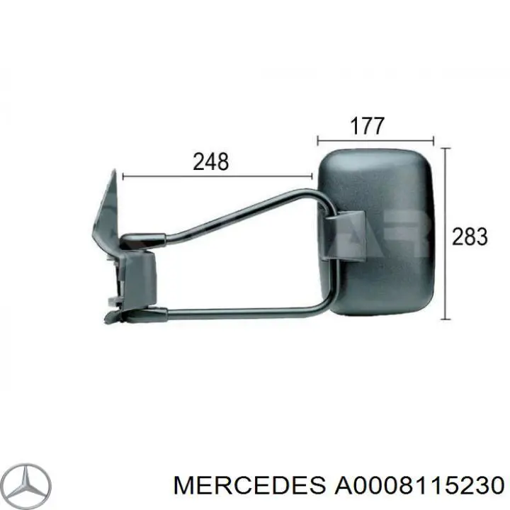 Праве бічне дзеркало Mekra 513490122H ціна, від 237.01 USD