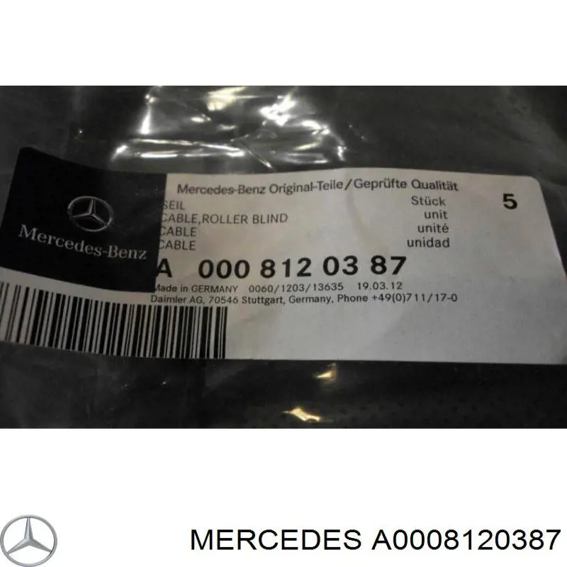  A0008120387 Mercedes