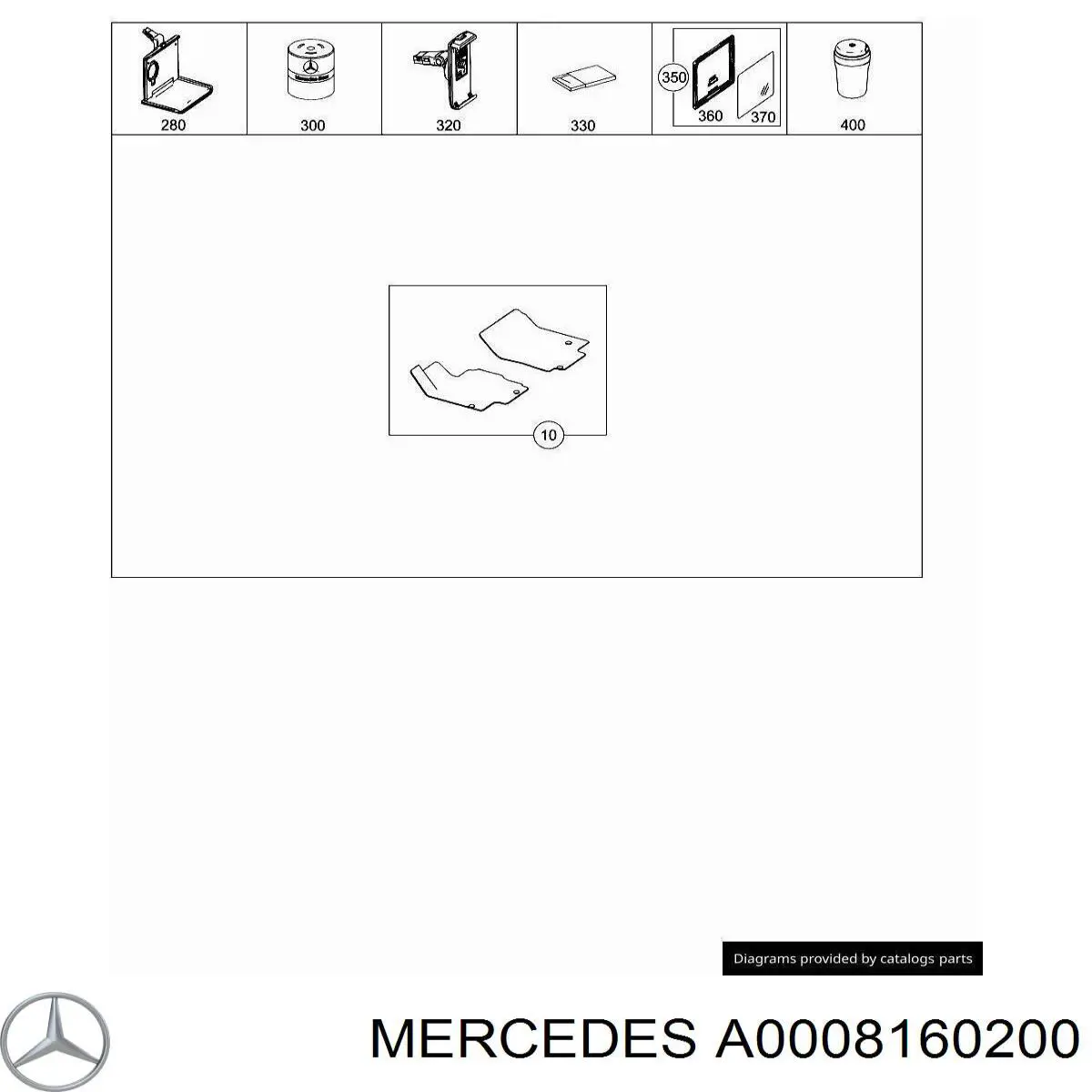  Mercedes A0008160200 ціна, від 186.21 USD