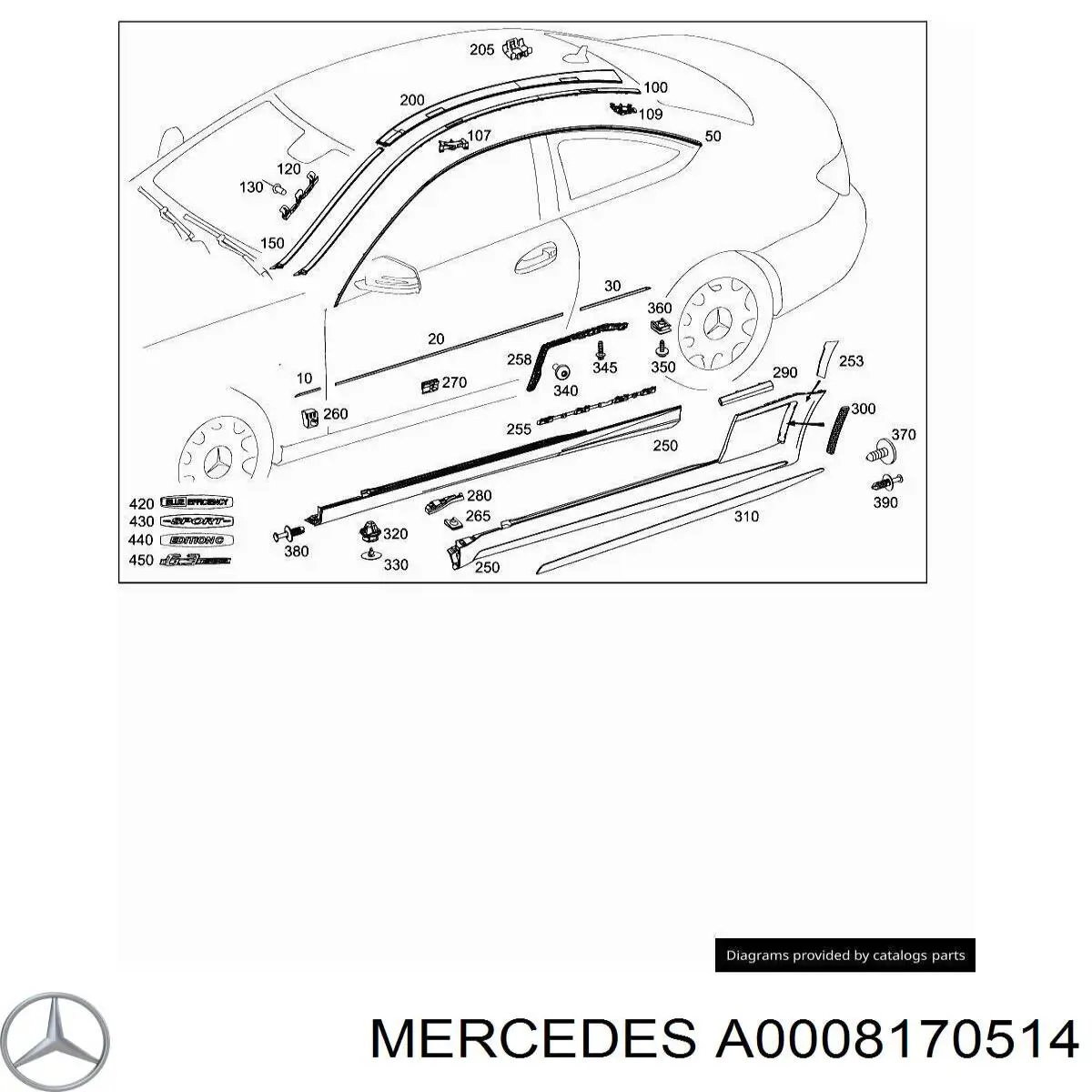  Mercedes A0008170514 ціна, від 49.78 USD