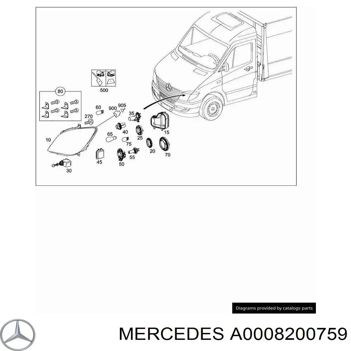 A0008200759 Mercedes 