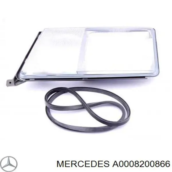 Скло фари лівої Mercedes A0008200866 ціна, від 31.88 USD