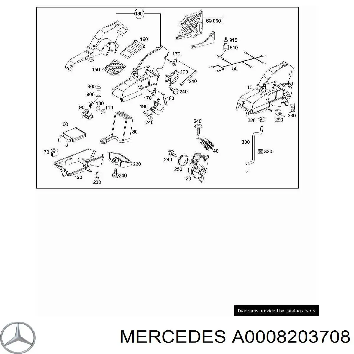 A0008203708 Mercedes 