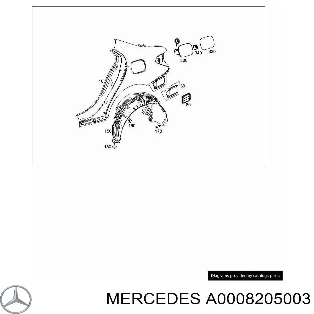  Mercedes A0008205003 ціна, від 50.67 USD