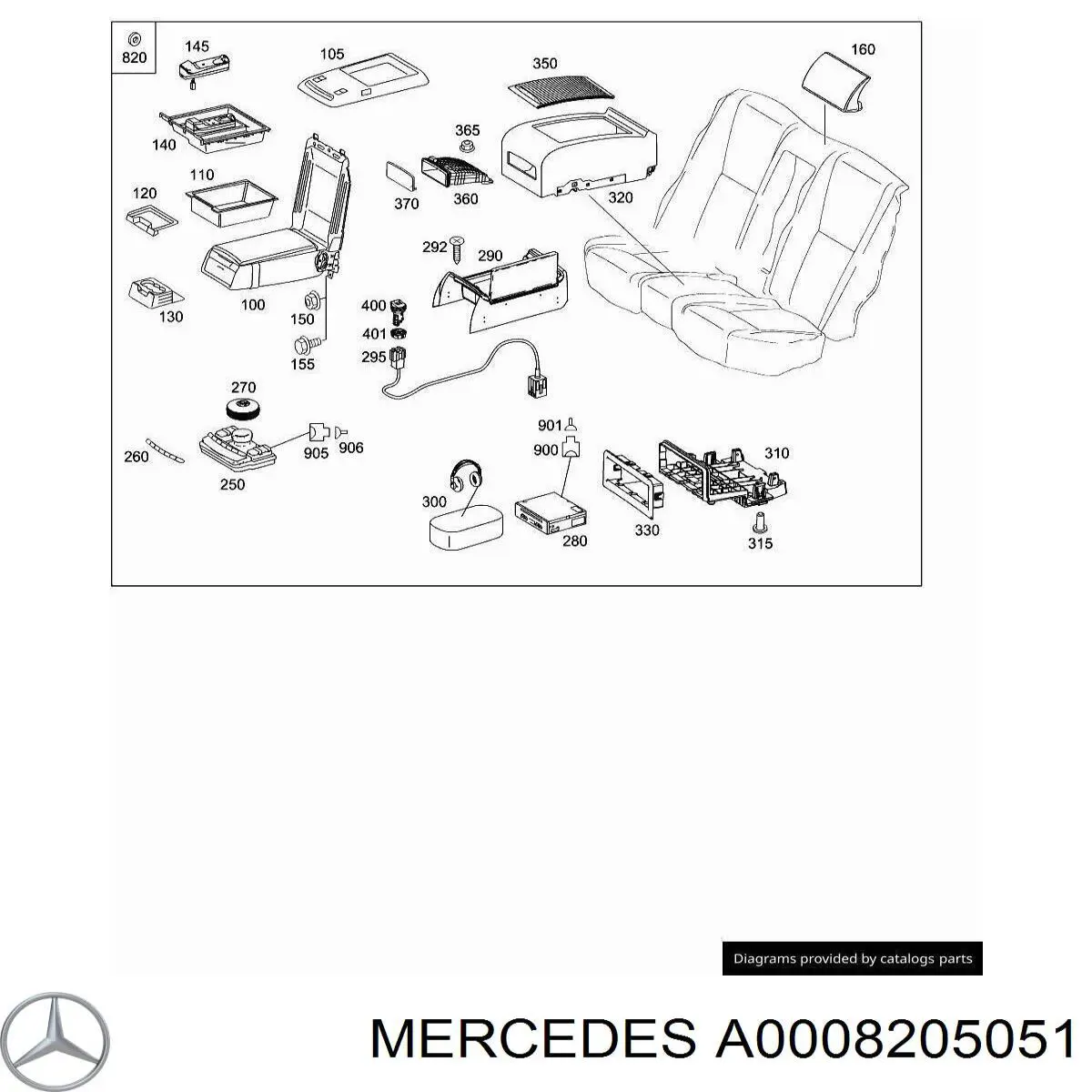 A0008205051 Mercedes 