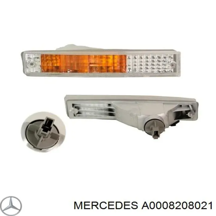 Повторювач повороту на крилі, правий Mercedes A0008208021