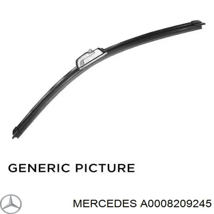Купити A0008209245 Mercedes Щітка-двірник лобового скла, водійська