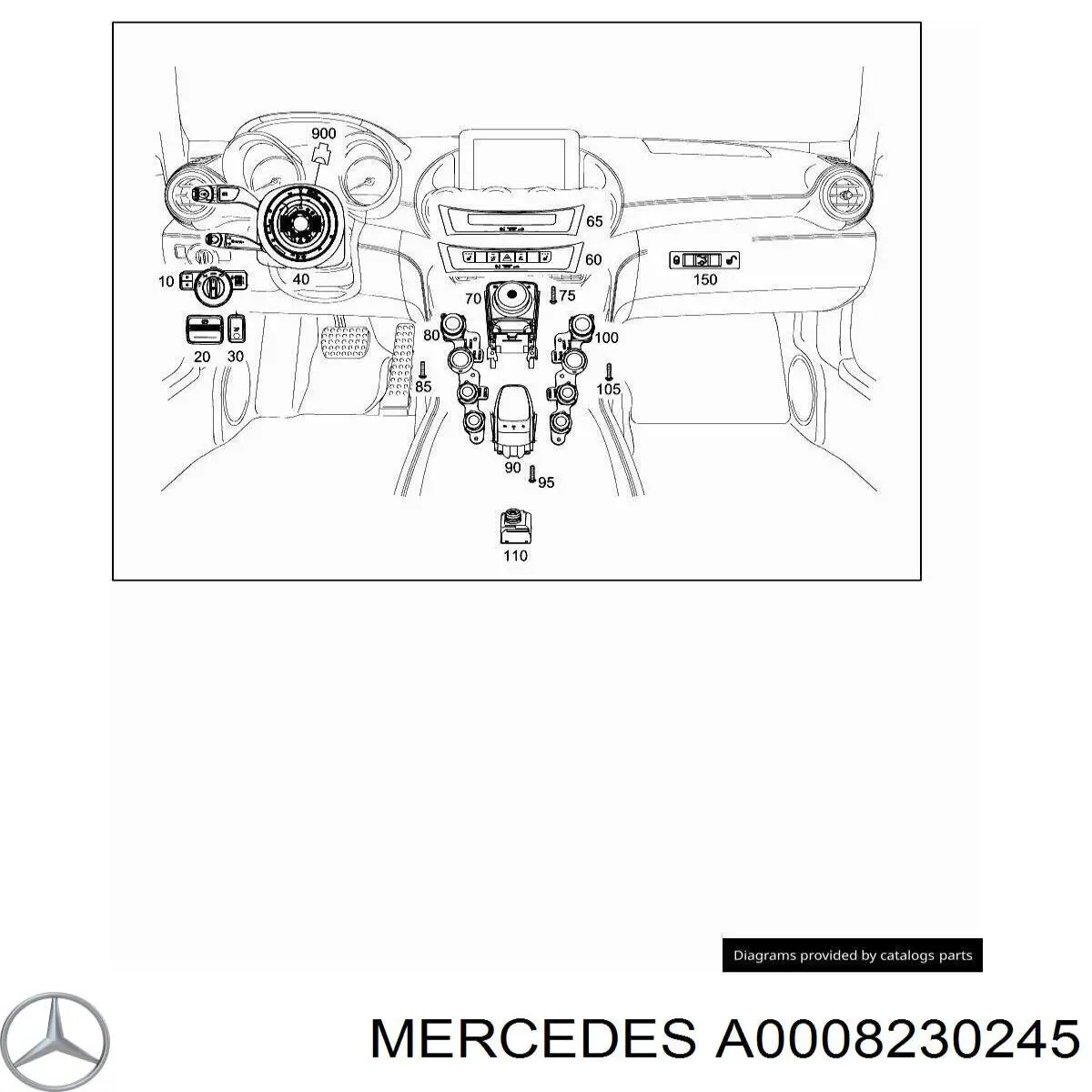 A000823024564 Mercedes 