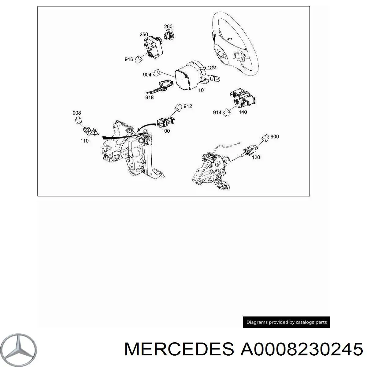 Купити A000823024564 Mercedes 