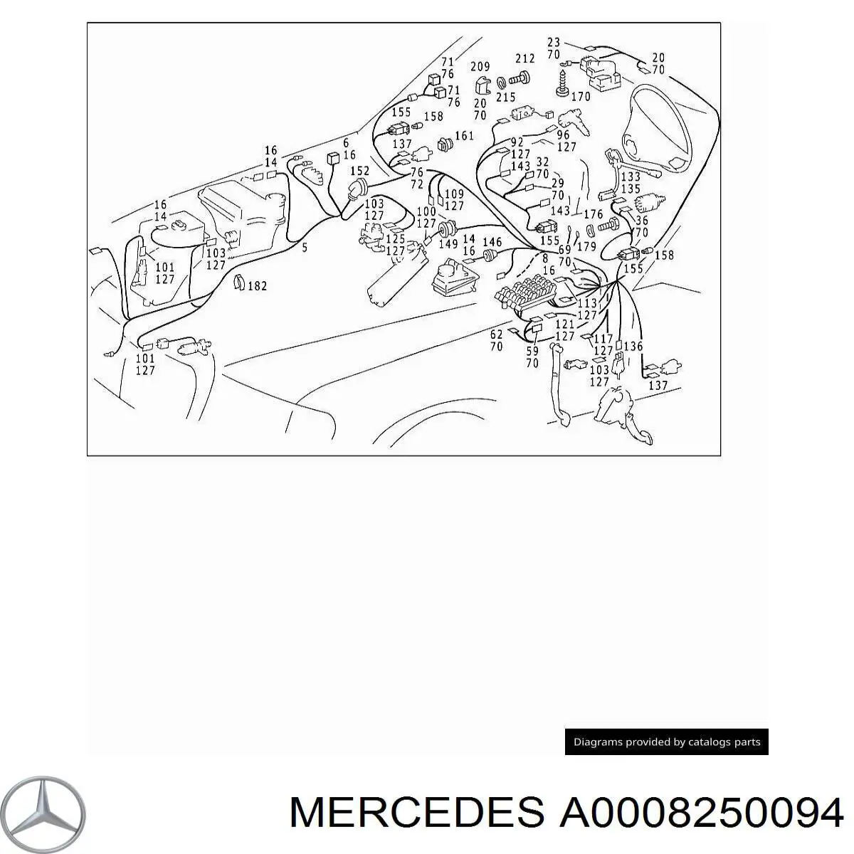 A0008250094 Mercedes Лампа автомобільна