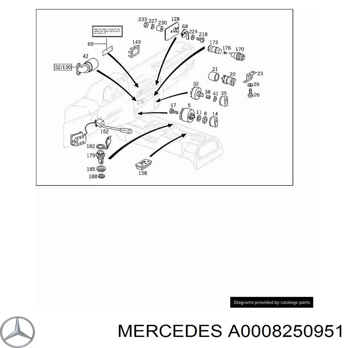  Mercedes A0008250951 ціна, від 11.29 USD