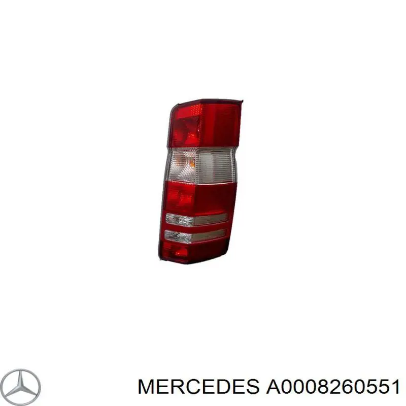 Задні ліхтарі Mercedes A0008260551 ціна, від 55.56 USD
