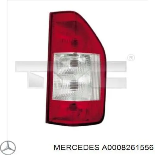 Ліхтар задній лівий Mercedes A0008261556 ціна, від 25.27 USD