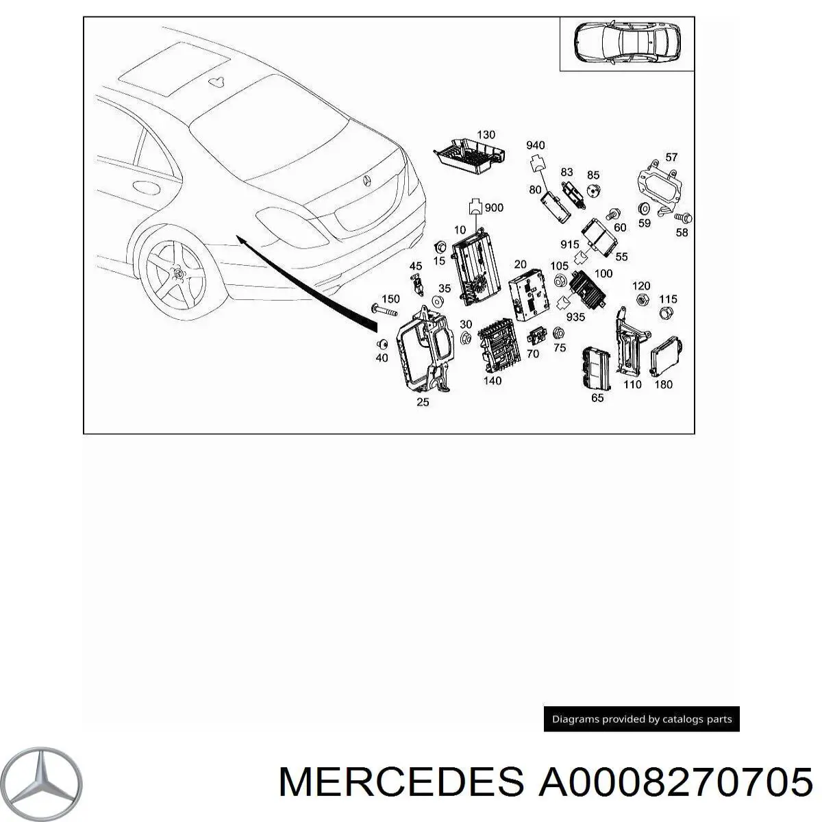 A0008270705 Mercedes 