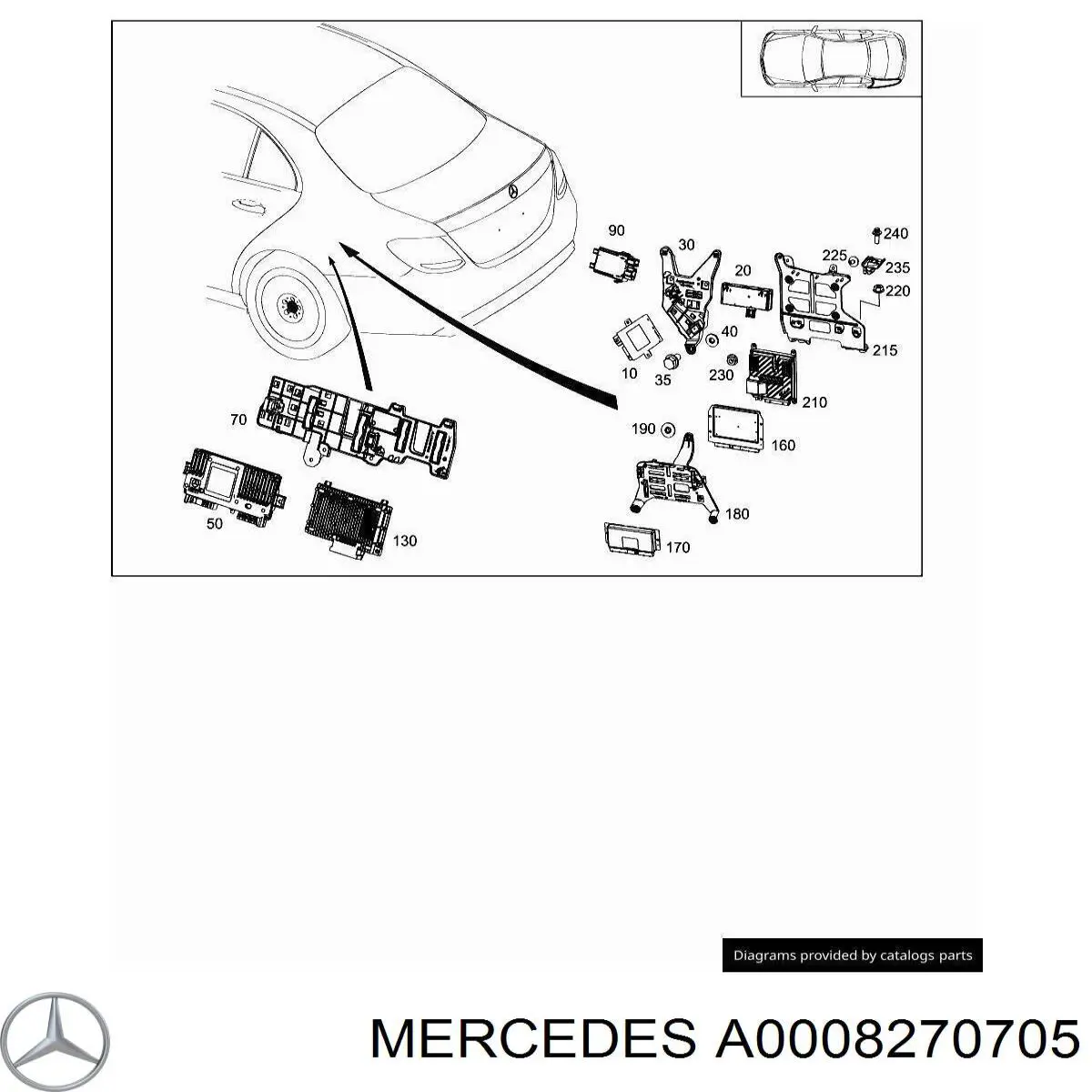  Mercedes A0008270705 ціна, від 51.05 USD