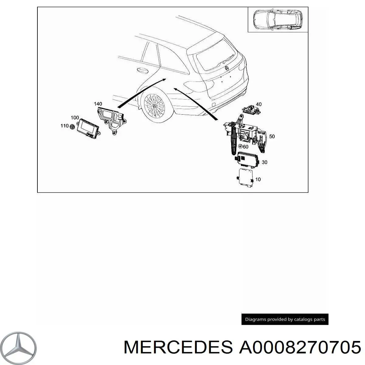 Купити A0008270705 Mercedes 