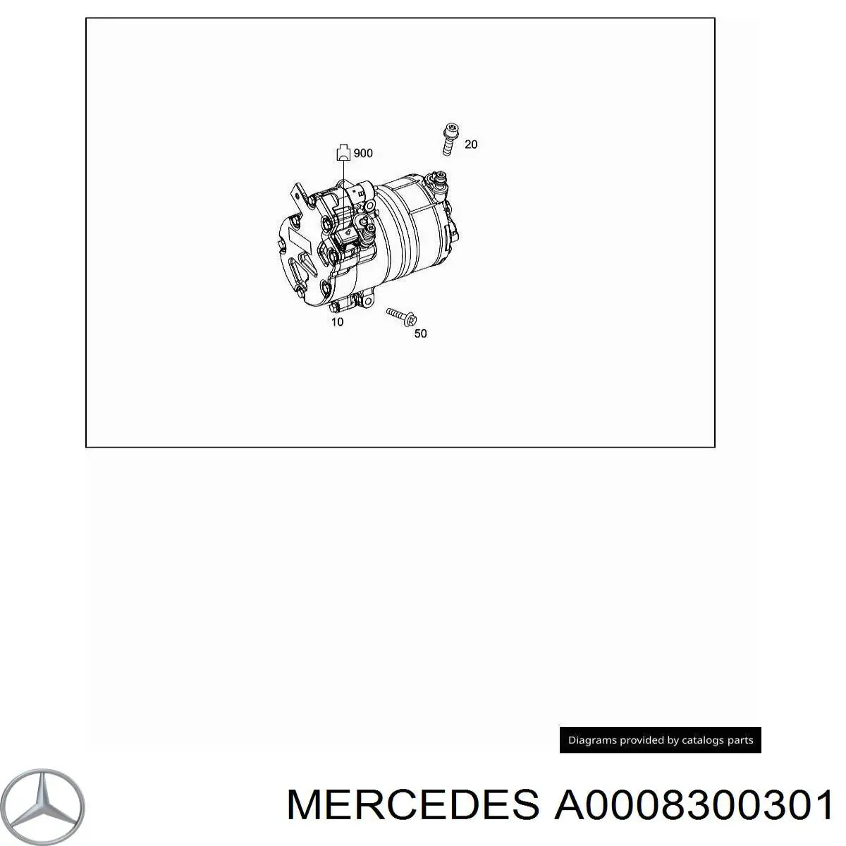 Компресор системи кондиціювання Mercedes A0008300301 ціна, від 575.61 USD