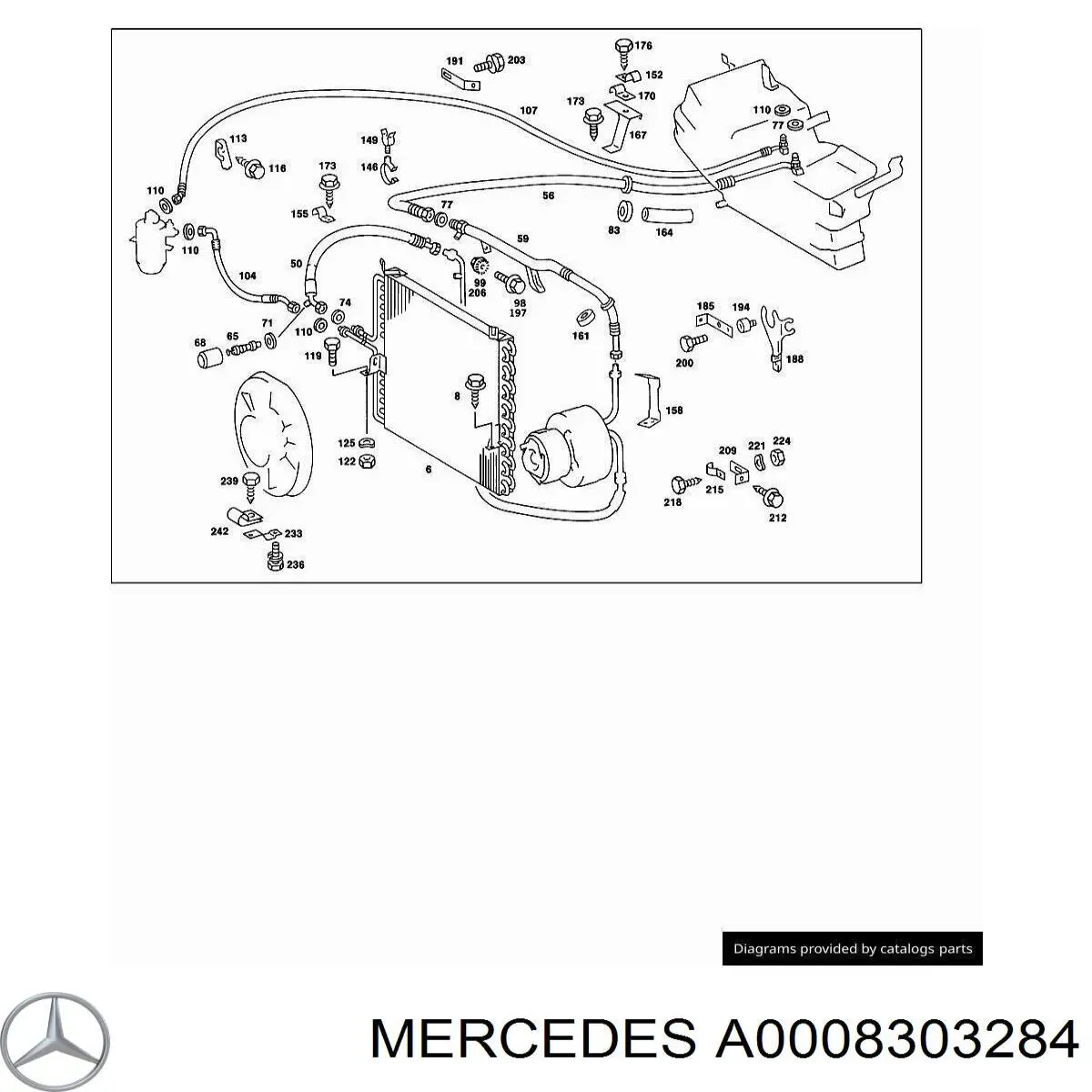 0008303284 Mercedes датчик абсолютного тиску кондиціонера