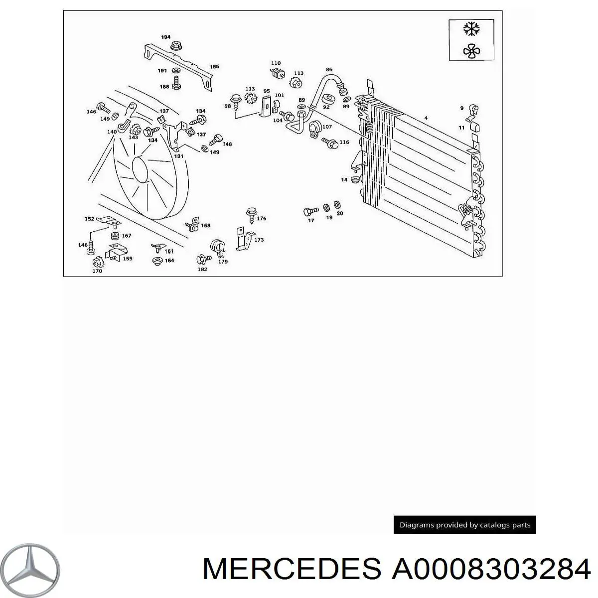 Датчик абсолютного тиску кондиціонера Mercedes A0008303284 ціна, від  