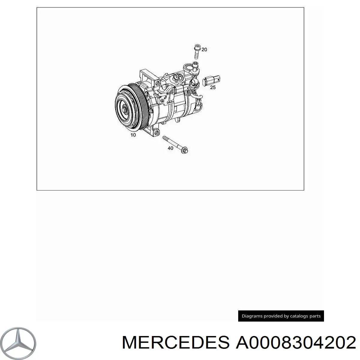 Компресор кондиціонера на Mercedes A (W177)
