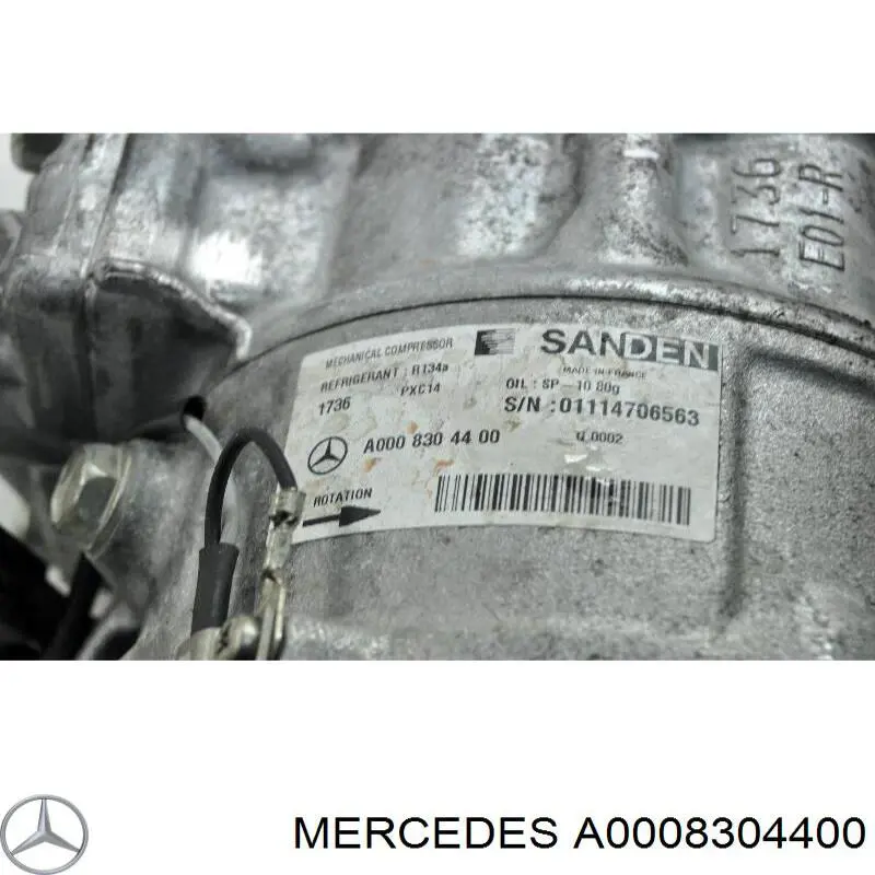 Компресор кондиціонера A0008304400 Mercedes