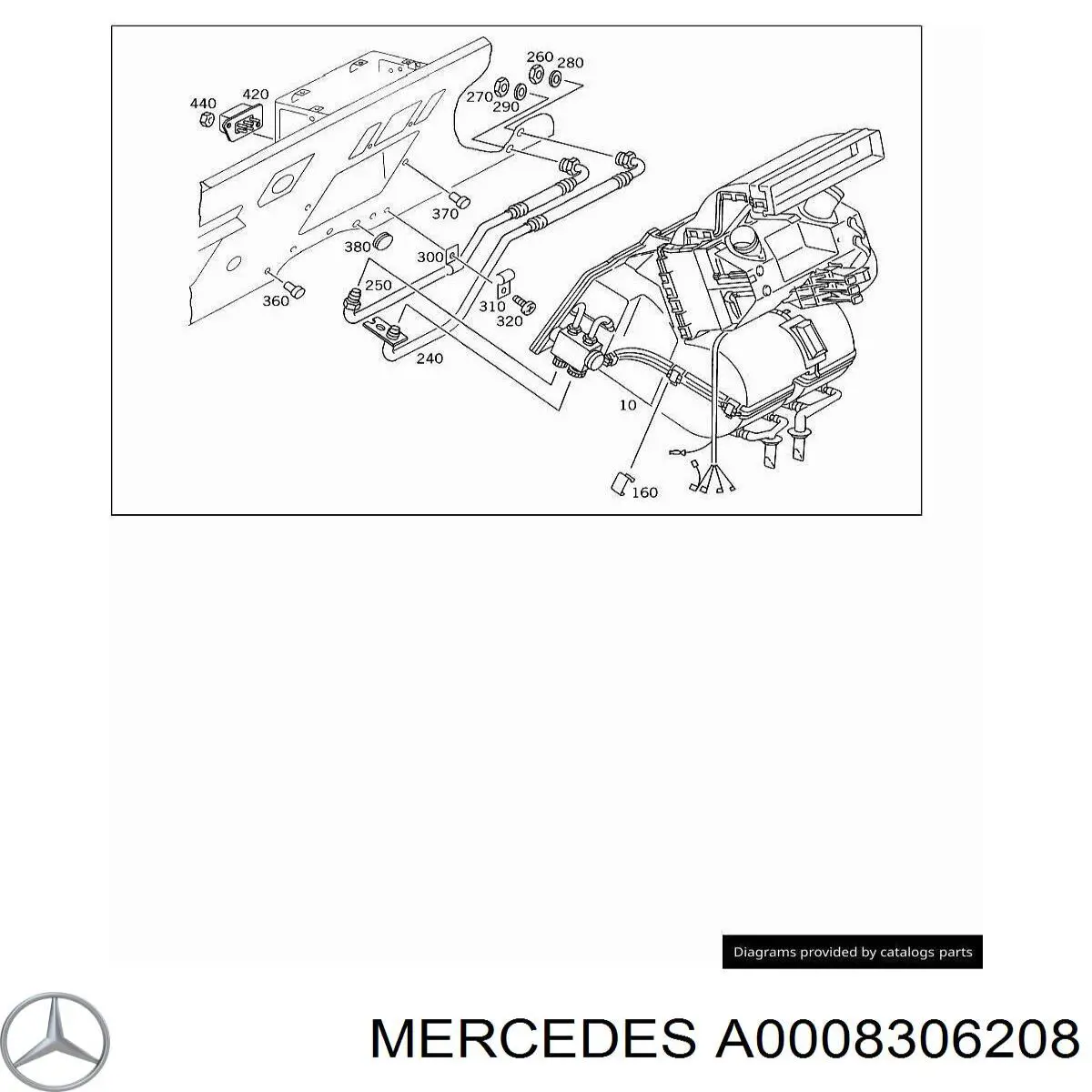 Двигун вентилятора пічки (обігрівача салону) Mercedes A0008306208 ціна, від 1390.11 USD