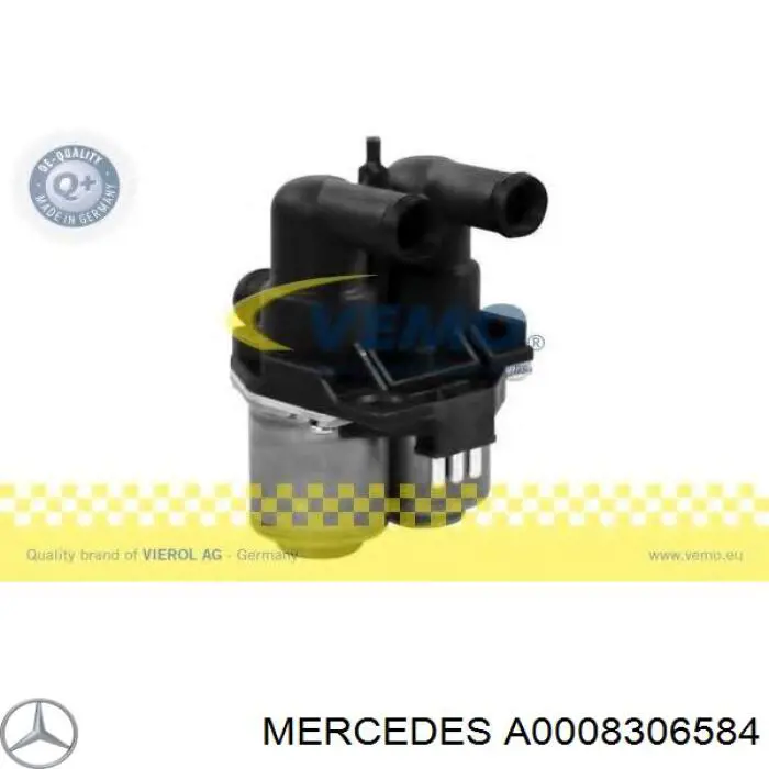 A0008306584 Mercedes кран пічки (обігрівача)