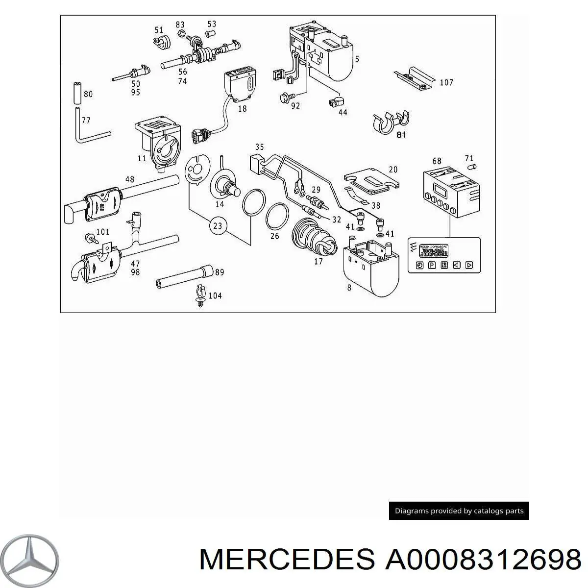  Mercedes A0018354298 ціна, від 93.44 USD