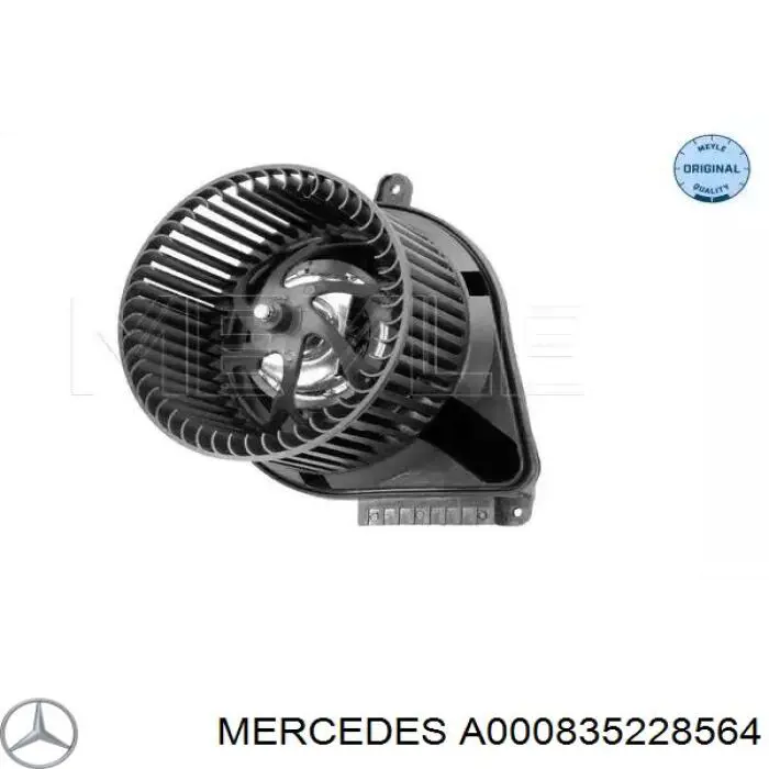 A000835228564 Mercedes двигун вентилятора пічки (обігрівача салону)