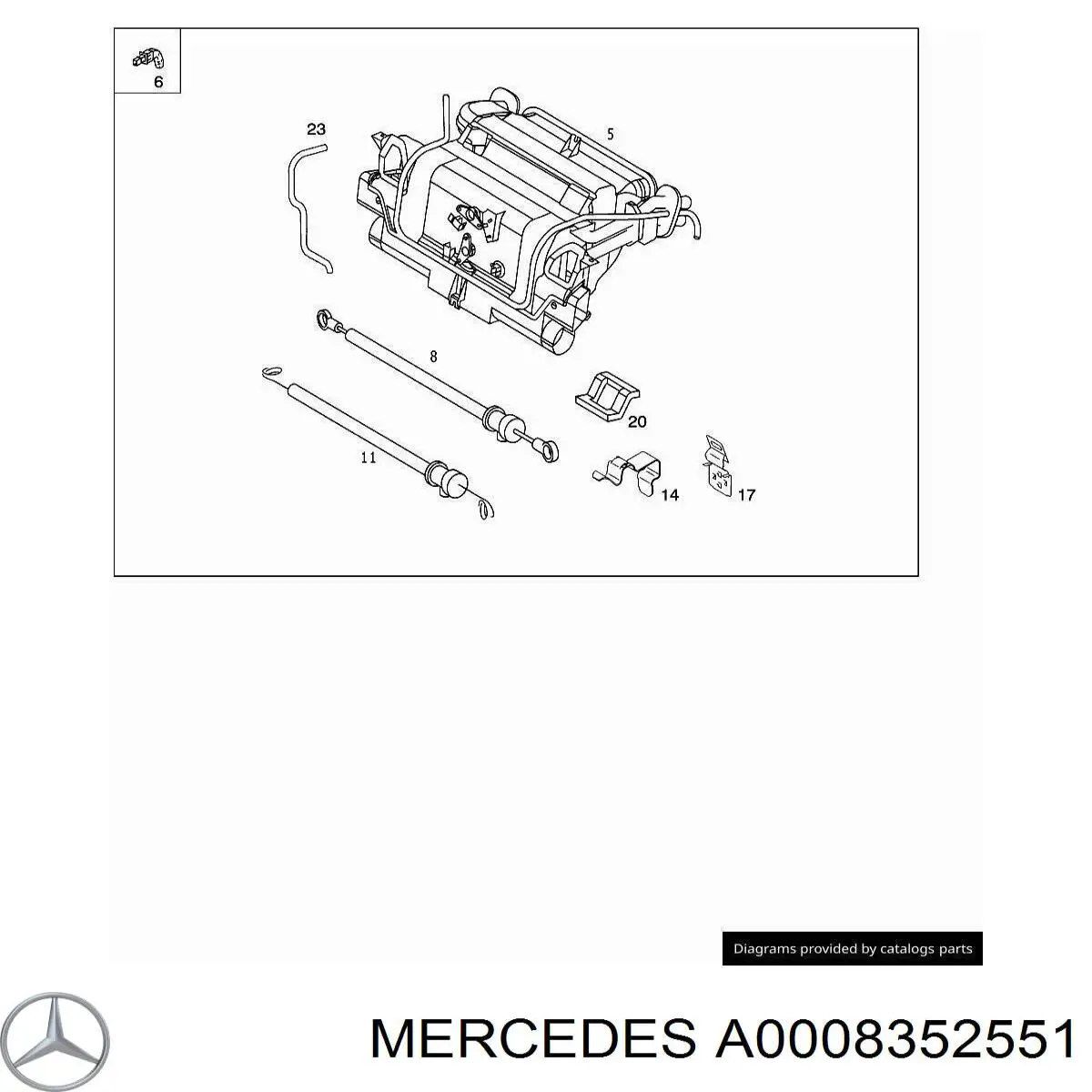 A0008352551 Mercedes 